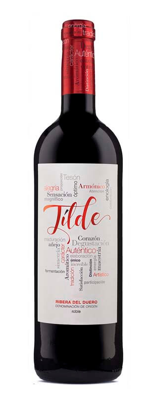 Etiqueta para el vino Tilde Roble